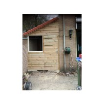 Aanbouw klaar nu de tuin nog.